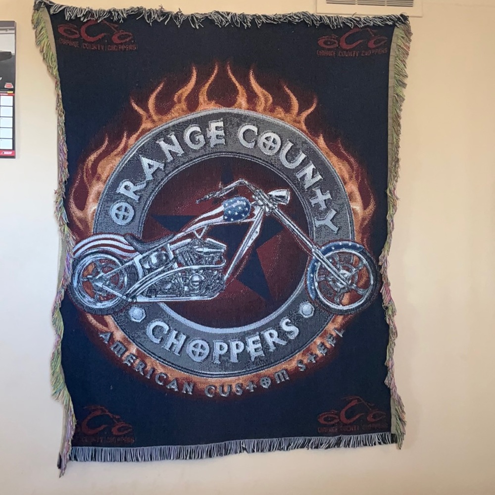 Orange County choppers blanket